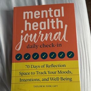 Mental Health Journal Daily Check-In - Orange and Yellow